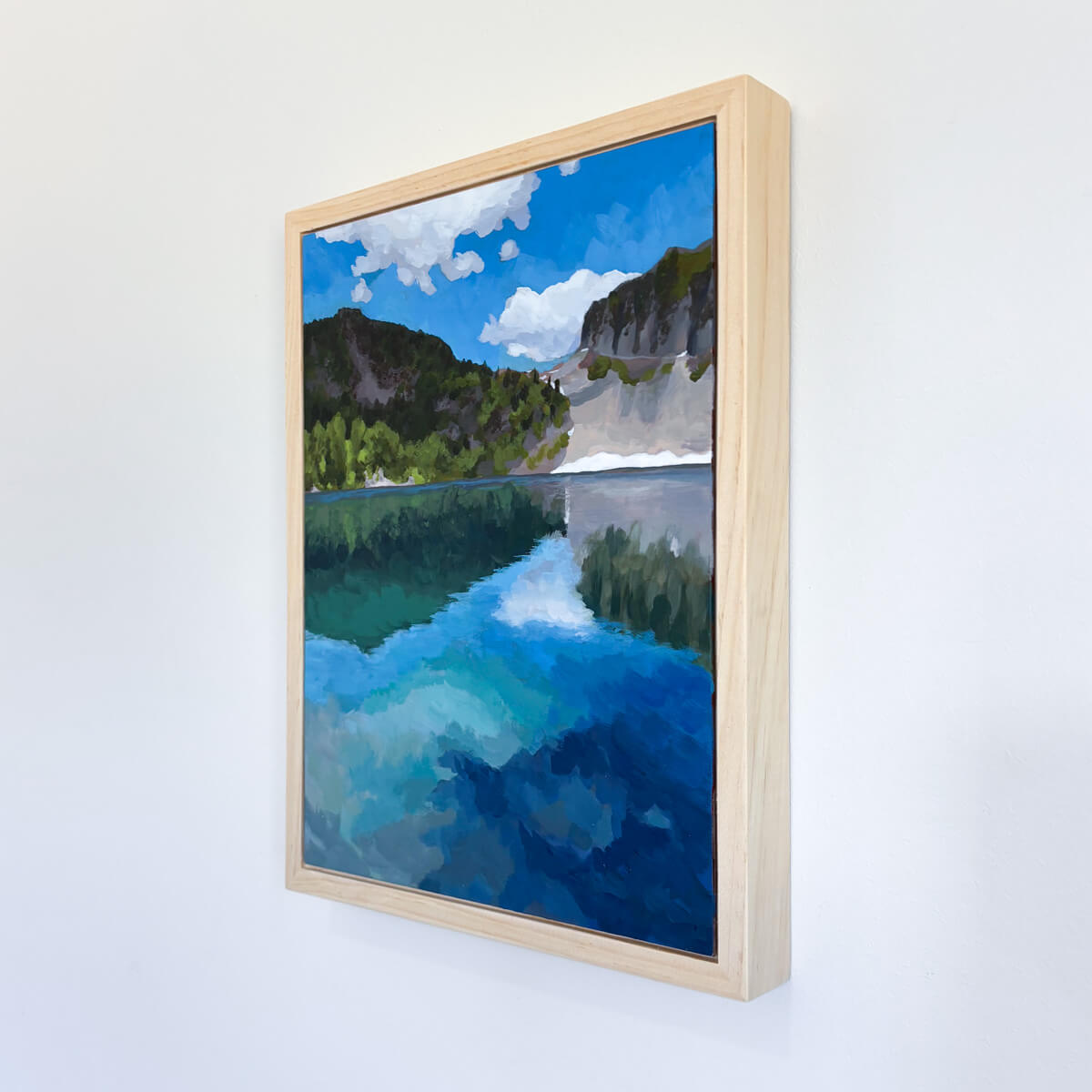 painting of an alpine lake in Washington state